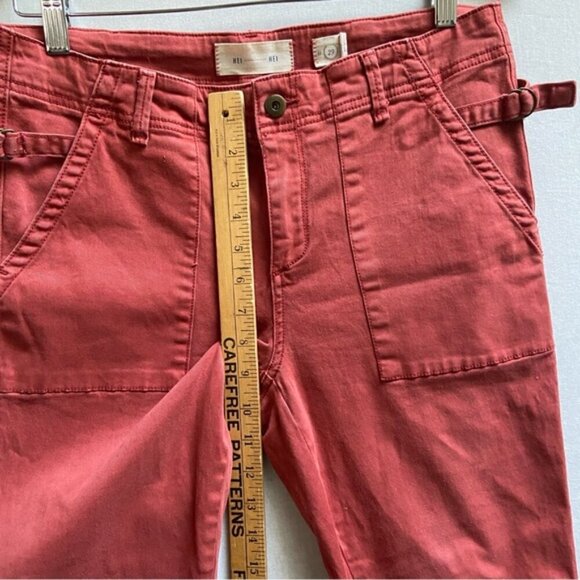 Anthropologie Hei Hei cargo slim mid rise pants Sz 29 - Picture 10 of 11